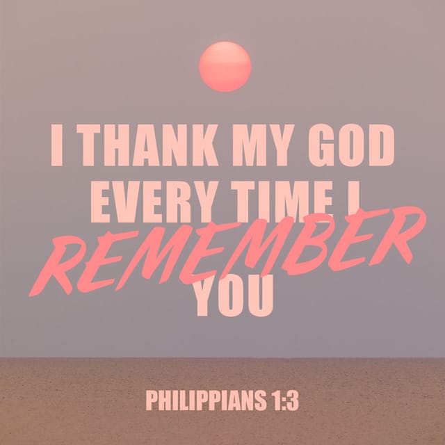 Philippians 1:3