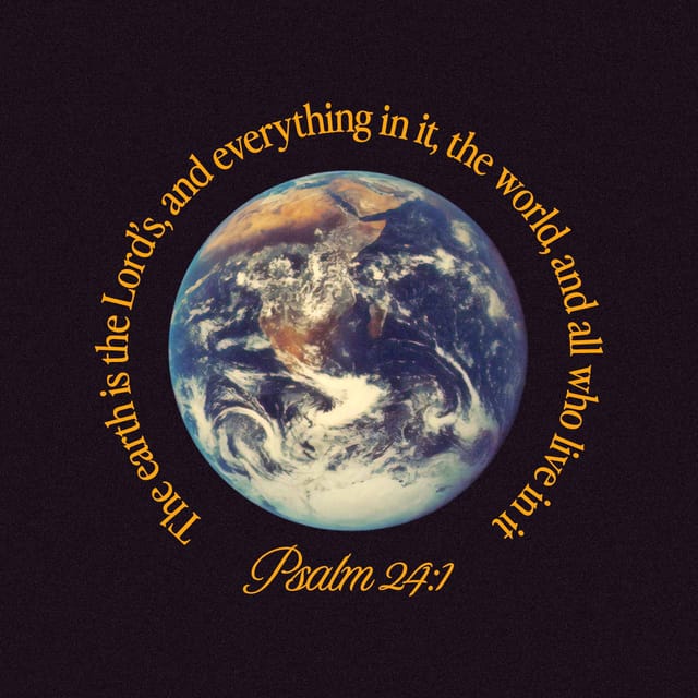 Psalms 24:1